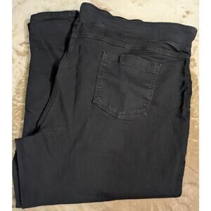 Terra & Sky Jeans Womens Plus Size 4X XXXX 28 30 Black STretch Pants Jeggings